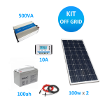 Kit solar Fotovoltaico Off Gride 500VA