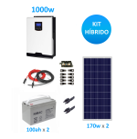 Kit solar Fotovoltaico 1000W Híbrido base