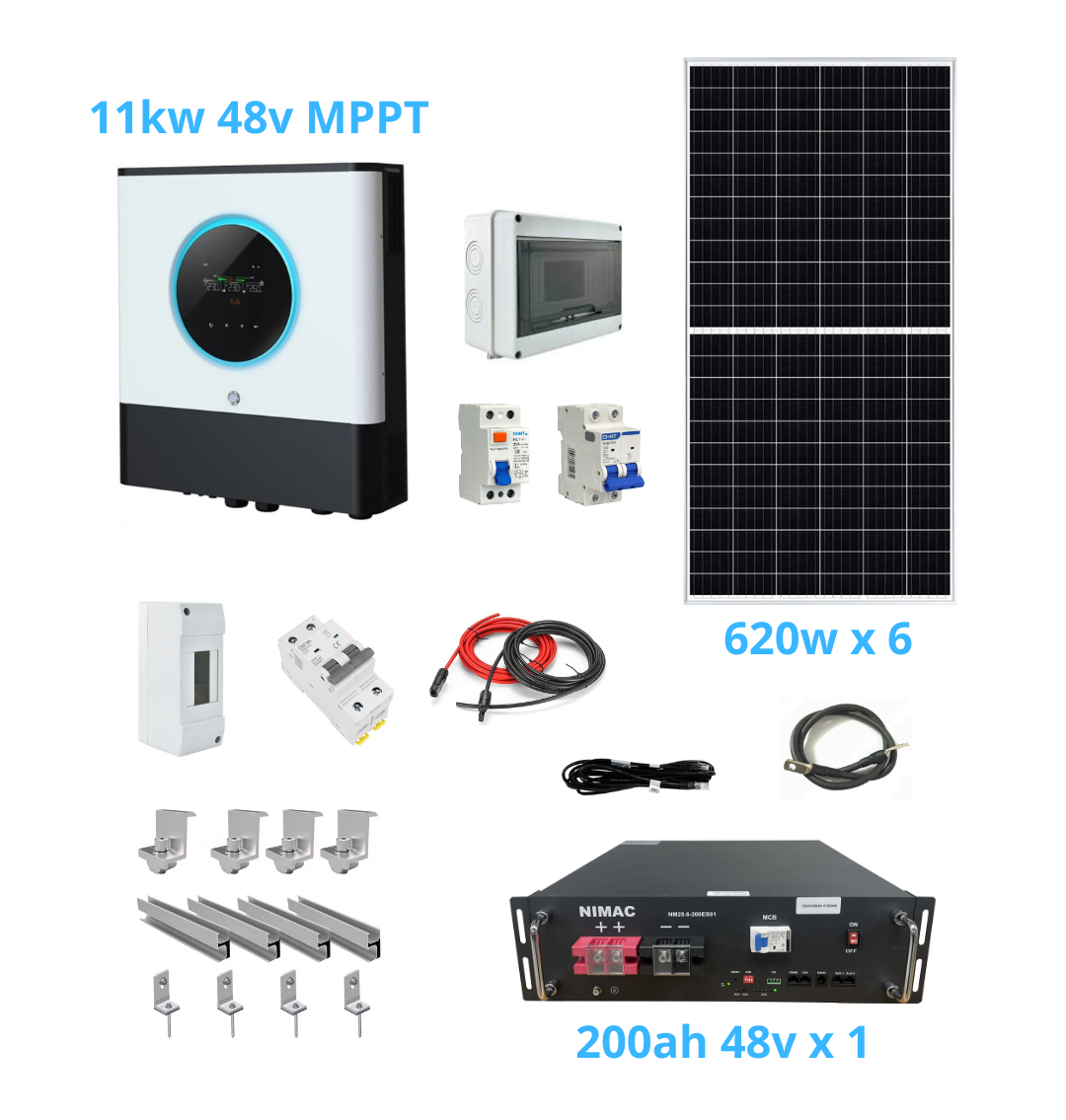 2025/11/1000074648.png Kit solar Fotovoltaico 11KW Base Voltronic MPPT Litio - Imagen 1