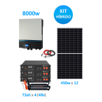 Kit solar Fotovoltaico 8000KW Híbrido Medio