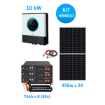 Kit Solar Fotovoltaico 10KW Híbrido Ampliado