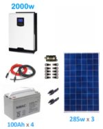 do Medio Kit Solar Off Grid Kit Solar Fotovoltaico 1000w Híbrido Medio - Imagen 6