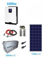 do Medio Kit Solar Off Grid Kit Solar Fotovoltaico 1000w Híbrido Medio