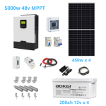 Kit Solar Fotovoltaico 5000w Base Voltronic MPPT Gel
