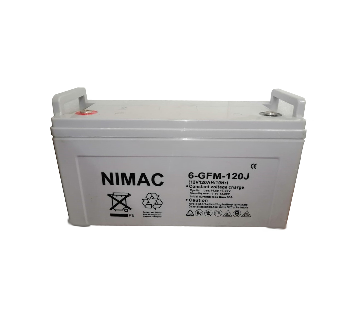 N.6GFM.120J Batería 120ah 12V Gel NIMAC Serie J - Imagen 1