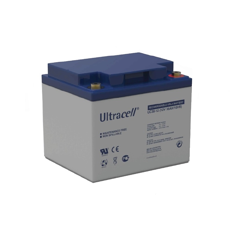 UCG38-12v nas Cicio Profundo Batería 38ah 12V Gel Ultracell Ciclo Profundo - Imagen 1