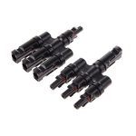 Set conector MC4 triple