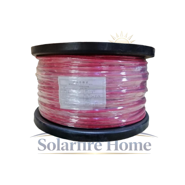 H1Z-1x4.R.200m_sfh Cable Solar H1Z2Z2-K 1x6mm2 Rojo Rollo 500m - Imagen 1